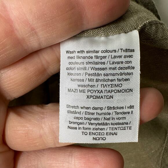 Cheap Monday Damon Shirt Men's‎ XL Button Up Olive Green Cotton Grunge Skater - Picture 4 of 6